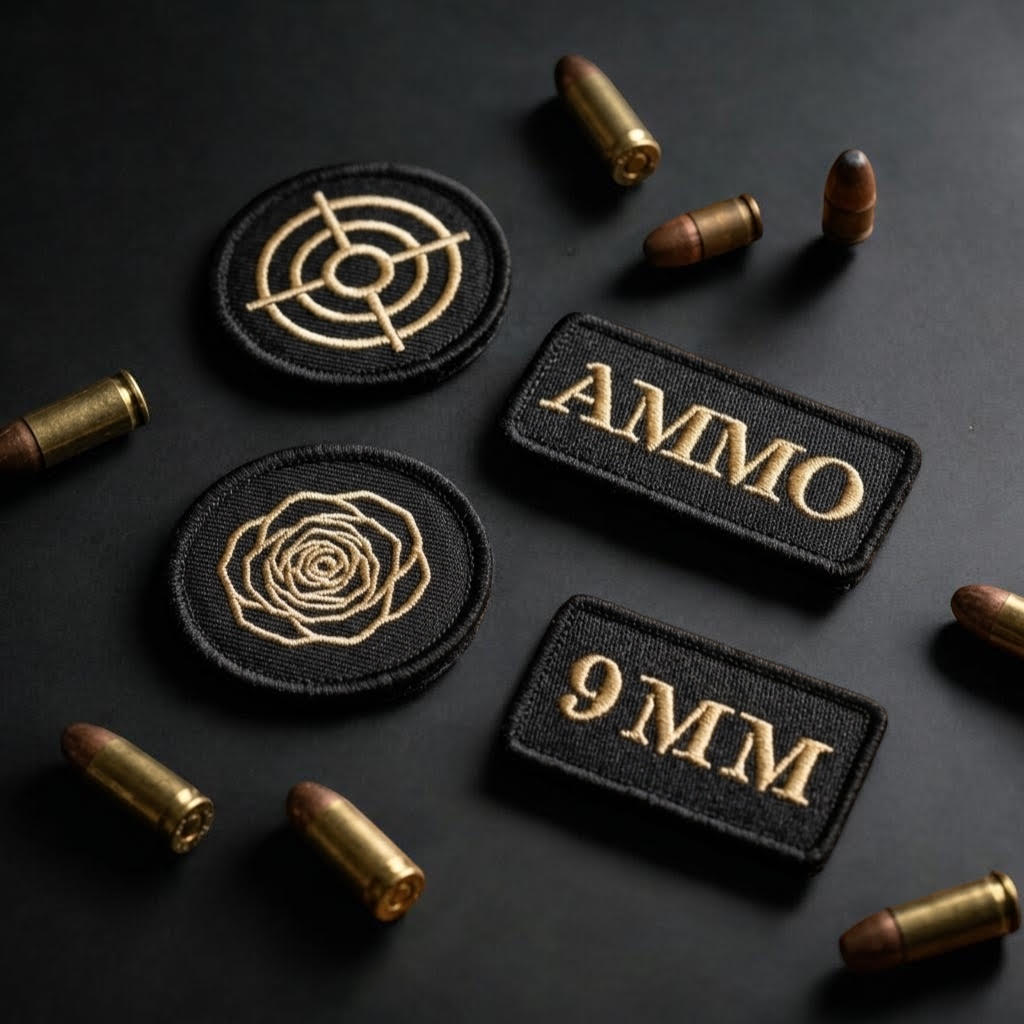 KAT SUPPLY Founders Set-Premium Luxury Tactical Embroidered Patches. Set of four. 
