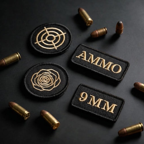 KAT SUPPLY Founders Set-Premium Luxury Tactical Embroidered Patches. Set of four. 
